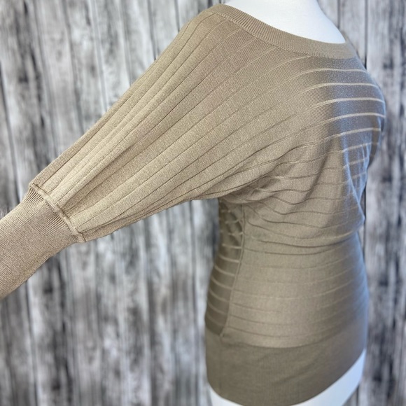 Vntg ATELIER SAB Y2Y Japanese Brand 3/4 Dolman Sleeve Brown KnittedSweater Sz 38 - Picture 12 of 12